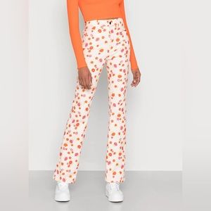 VINTAGE SUPPLY Ditsy Floral Flare Leg Jeans- Women’s Size US10